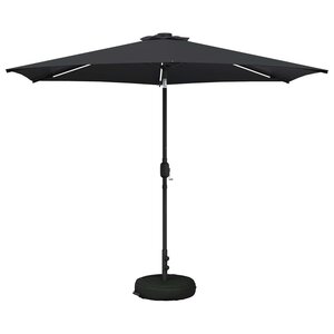 vidaXL Parasol de jardin avec lumières LED et base 300 x 300 cm