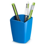 Pot à crayons GLOSS  magnétique  bleu océan CEP