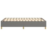 vidaXL Cadre de lit sans matelas gris foncé 120x200 cm tissu