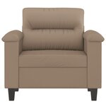 vidaXL Fauteuil Cappuccino 60 cm Similicuir