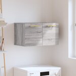 vidaXL Armoire murale Sonoma gris 60x36 5x35 cm Bois d'ingénierie