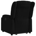 vidaXL Fauteuil inclinable électrique noir tissu