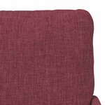 vidaXL Canapés avec coussin 110cm Bordeaux Contreplaqué