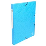 Boite De Classement Exabox Dos 25mm Carte Lustrée - A4 - Turquoise - X 8 - Exacompta