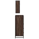 vidaXL Ensemble de meubles de salle de bain 3 Pièces Chêne marron