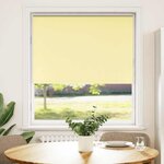 vidaXL Store enrouleur occultant jaune largeur du tissu 90 7 cm