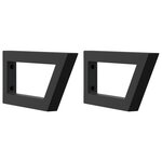 vidaXL Étagère de vasque murale acier et bois de chêne massif