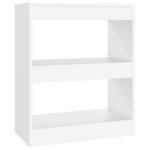 vidaXL Bibliothèque/Séparateur de pièce Blanc 60x30x72 cm