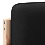 vidaXL Tête de lit capitonnée Marron et Noir 135 cm Pin massif
