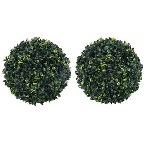 vidaXL Boules de buis artificielles 2 Pièces 45 cm