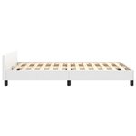 vidaXL Cadre de lit sans matelas blanc 120x200 cm similicuir