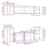 vidaXL Meubles TV 6 Pièces Bois massif de pin