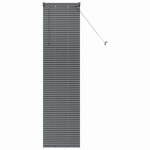 vidaXL Store de Fenêtre avec des rideaux Manuel Gris foncé Aluminium