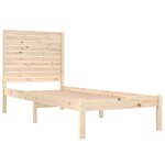 vidaXL Cadre de lit sans matelas 90x190 cm bois massif