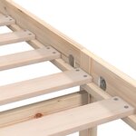 vidaXL Cadre de lit sans matelas bois massif