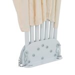 vidaXL Auvent latéral pliable de terrasse Crème 160 cm