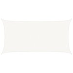 vidaXL Voile d'ombrage 160 g/m² Blanc 3x6 m PEHD