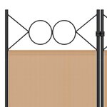 vidaXL Paravent à 3 panneaux Beige 120 x 220 cm Tissu