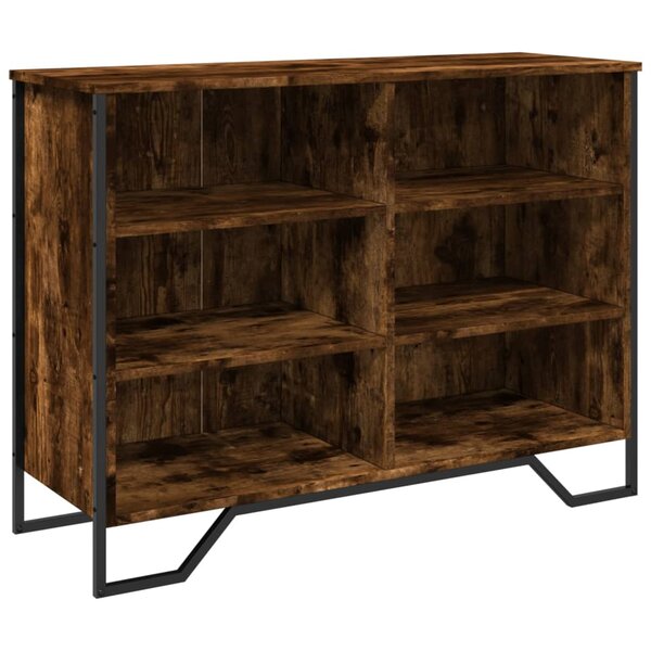 vidaXL Buffet chêne fumé 101x35 5x74 5 cm bois d'ingénierie