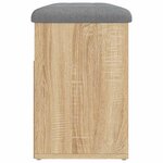vidaXL Banc à chaussures chêne sonoma 82x32x45 5 cm bois d'ingénierie