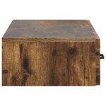 vidaXL Table d'appoint murale 87 5 x 34 5 x 17 cm Bois d'ingénierie