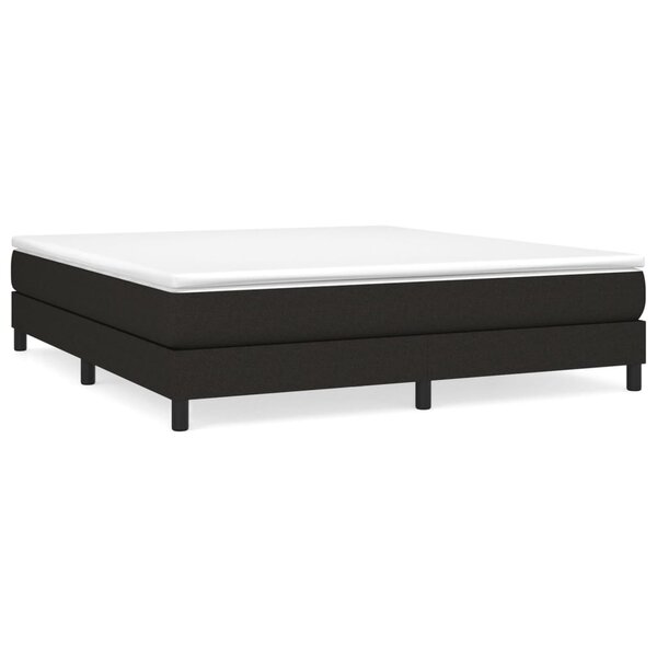 vidaXL Cadre de lit sans matelas noir 180x200 cm tissu