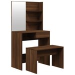 vidaXL Ensemble de coiffeuse Chêne marron 74 5x40x141 cm
