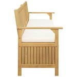 vidaXL Banc de rangement 2 -Seater 170 x 63 x 84 cm Rectangulaire