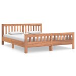 vidaXL Cadre de lit Bois de teck massif 160x200 cm