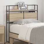 vidaXL Tête de lit de rangement Chêne sonoma 90 cm Bois d'ingénierie