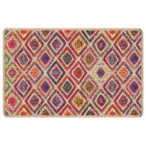 vidaXL Tapis lavable multicolore 190x300 cm antidérapant