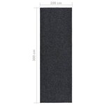 vidaXL Tapis 100x300 cm Anthracite