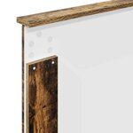 vidaXL Tête de lit avec tête de lit Chêne fumé 90 cm Bois d'ingénierie