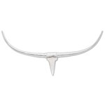vidaXL Décoration murale tête de taureau Aluminium Argenté 96 cm