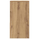 vidaXL Tables de chevet avec tiroir 2 Pièces chêne artisanal 35x34x66 5cm