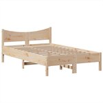 vidaXL Cadre de lit sans matelas 135x190 cm bois de pin massif