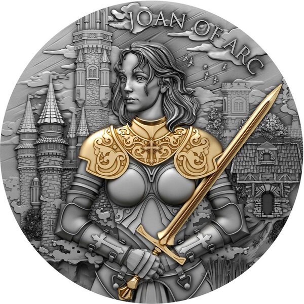 Monnaie JOAN OF ARC Legendary Warriors 2 Oz Argent 5$ Niue 2024 (PRÉCOMMANDE)