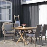 2 Chaises de jardin PORTLAND avec coussin