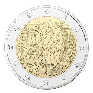 2 euros commémorative France 2019 - Chute mur de Berlin.