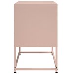 vidaXL Meuble TV rose 68 5x39x60 5 cm acier