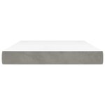 vidaXL Matelas de lit à ressorts ensachés fermeté moyenne 120x210x20 cm velours