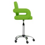 Vidaxl chaises pivotantes à manger lot de 2 vert similicuir