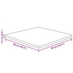 vidaXL Dessus de table carré 90x90x1 5 cm Bois chêne massif non traité