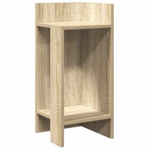 vidaXL Table d'appoint avec étagère chêne sonoma 25 5x27x60 cm