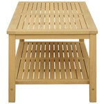 vidaXL Table d'appoint Huile Naturelle 110 x 55 x 45 cm
