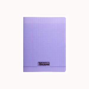Cahier piqué POLYPRO 21x29 7 cm 96p séyès 90g Violet CALLIGRAPHE