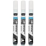 Marqueur Acrylique Setacolor Spécial Cuir Mat Satiné Extra Fine Blanc Pur x 3 PÉBÉO