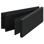 vidaXL Banc de rangement pliable noir PVC