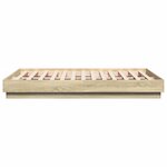 vidaXL Cadre de lit sans matelas chêne sonoma 120x190 cm