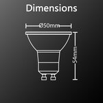 Ampoule led spot  culot gu10  1w cons. (n.c eq.)  lumière lumière verte